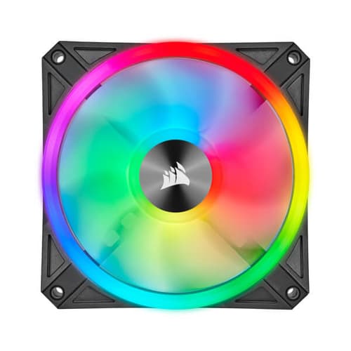 Corsair iCUE QL120 RGB 120mm PWM RGB Cabinet Fan With Lighting Node Core (Triple Pack)